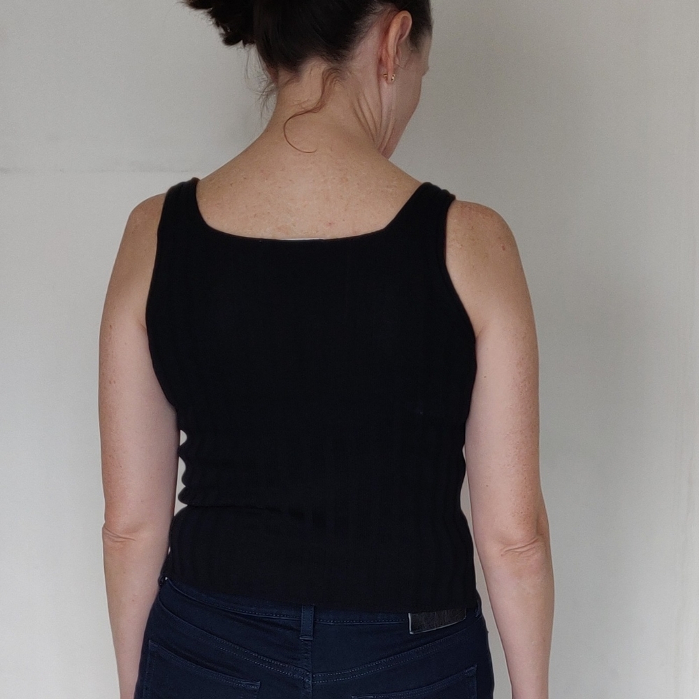 Italian knitted top, S, cotton - Picture 2 of 5